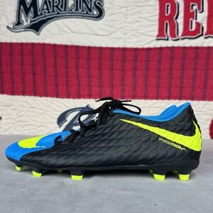 Size 11 - Nike Hypervenom Phade III FG Men's Black/Volt Soccer Cleats 852547-004
